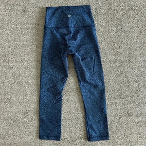 Lululemon Wunder Under High Rise Crop Blue Mineral Deposit Lunar Eclipse Royal 2